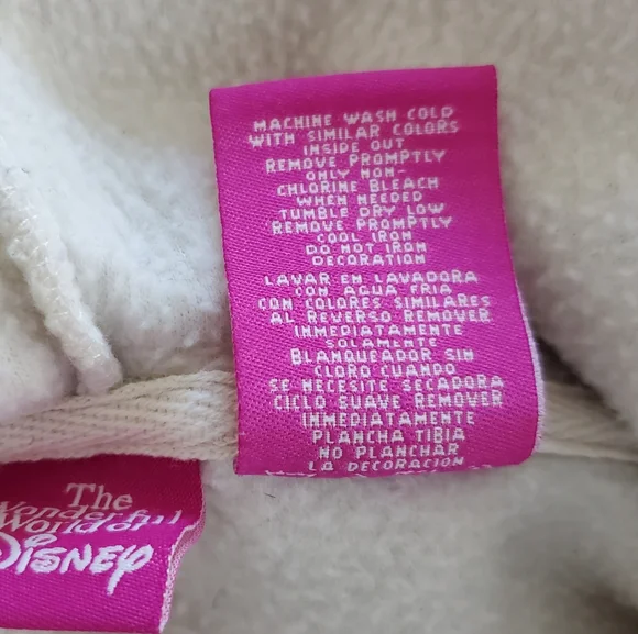 Disney Eeyore Hoodie Women's Large White Pullover Fleece Sweatshirt Cozy - Picture 10 of 13